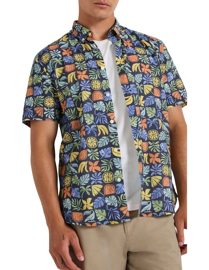 Lost My Rind Shirt in Navy Multi