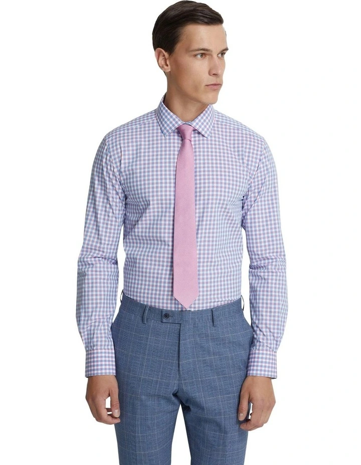 Beckton Check Shirt in Pink/Blue
