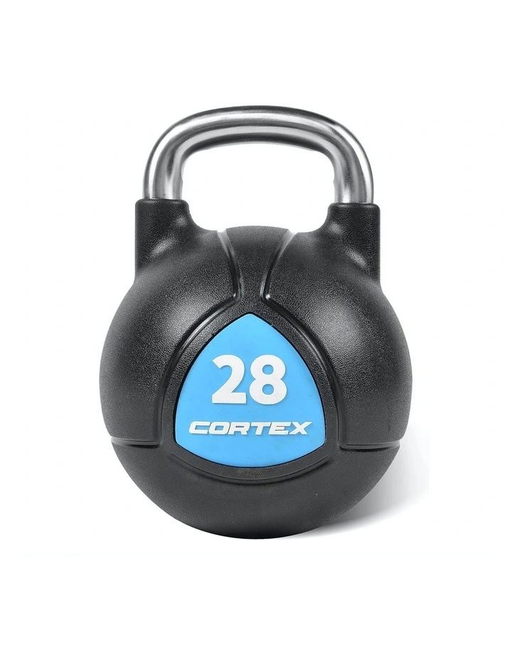 Commercial Steel Kettlebell V2 28kg in Black