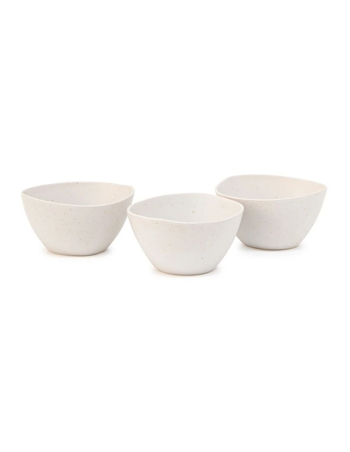 Arcata Bowl 12cm Set Of 3 in Natural