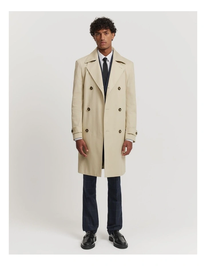 Trench Coat in Stone