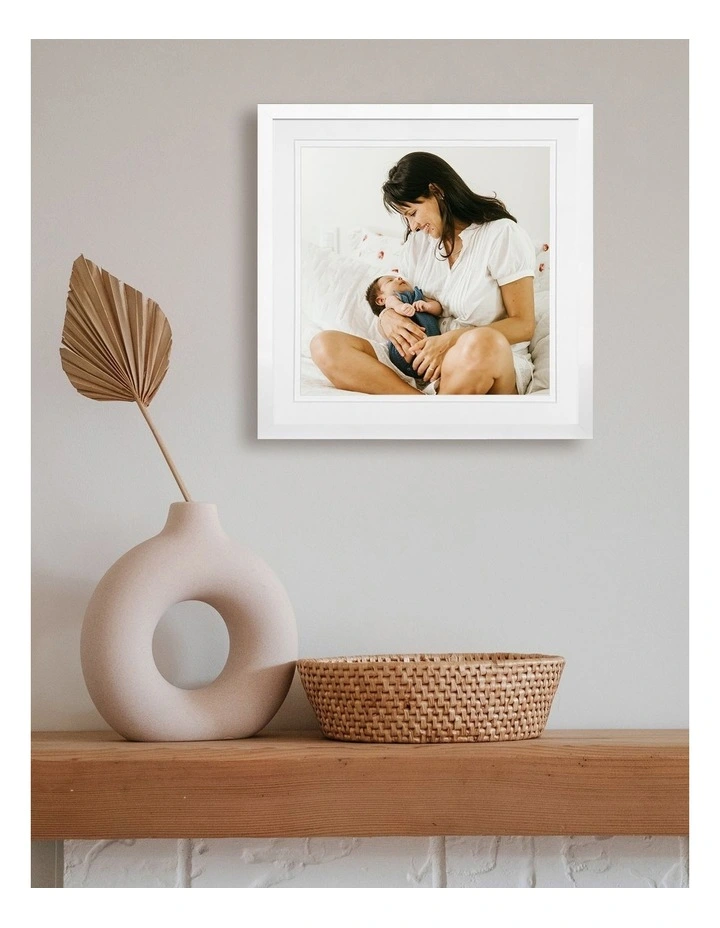 Decorator Square Photo Frame 35x35/25x25cm in White