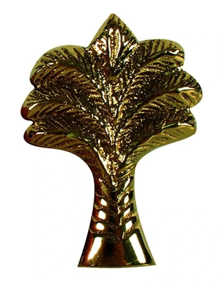 Belize Brass Palm Tree Knob 6x4cm in Gold
