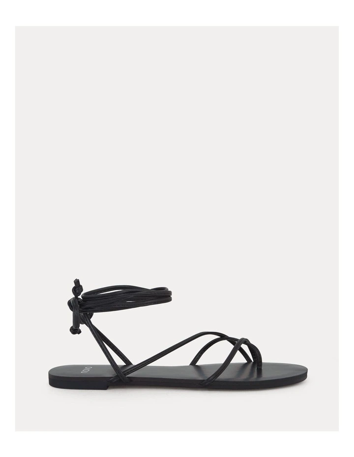 Trieste Flats in Black