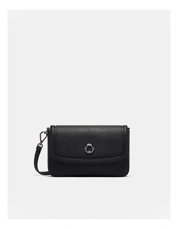 Orbit Crossbody Bag in Black Gunmetal