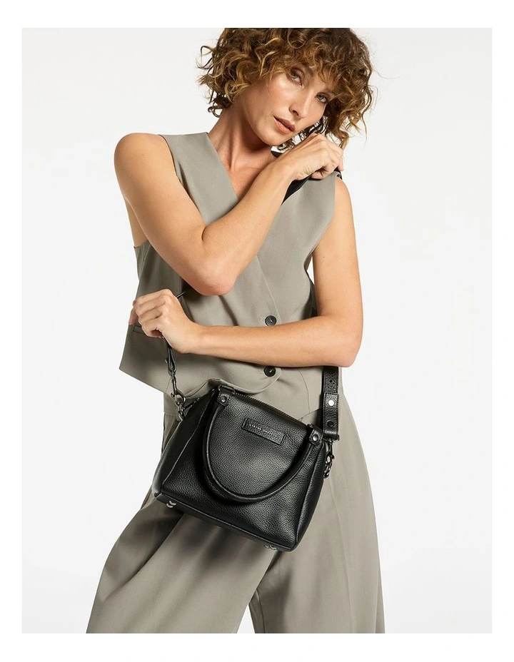 Mini Mountains Satchel in Black