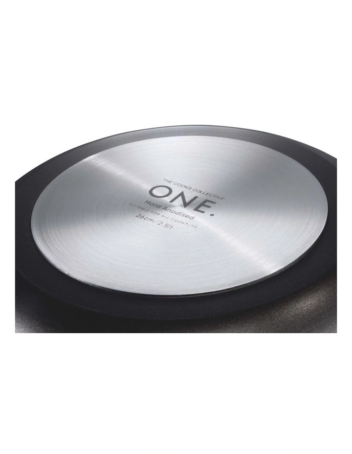 One Hard Anodised Grill Pan 28cm in Black