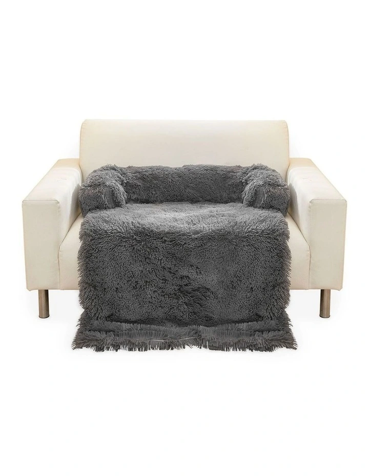 Pet Sofa Cover with Bolster Extra Large in Grey