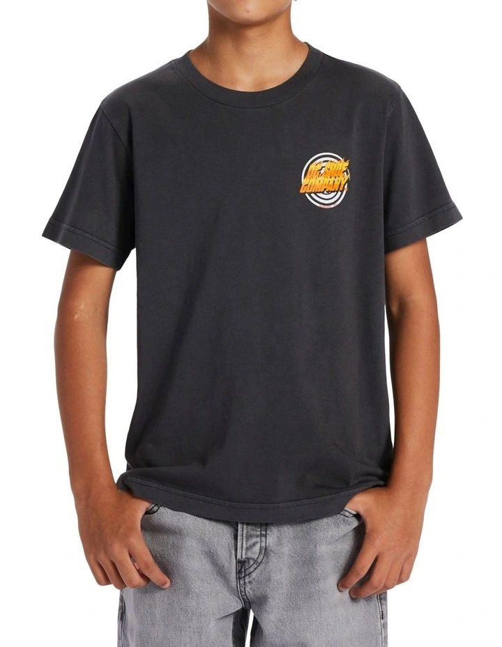 Burner Short Sleeve Tee in Pirate Black Enzyme