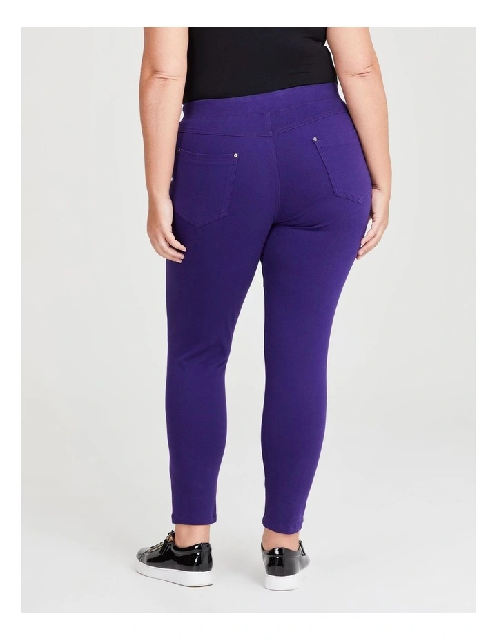 The Best Friend Denim Legging in Jewel Purple