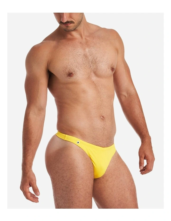 Bass Swim Thong in Yellow