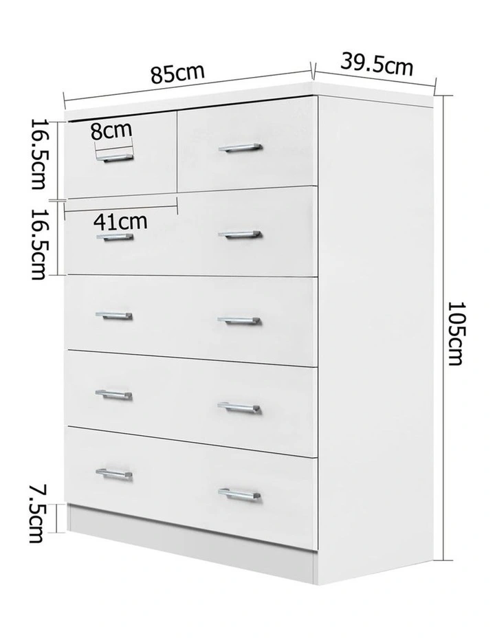 Tallboy 6 Drawers Storage Cabinet