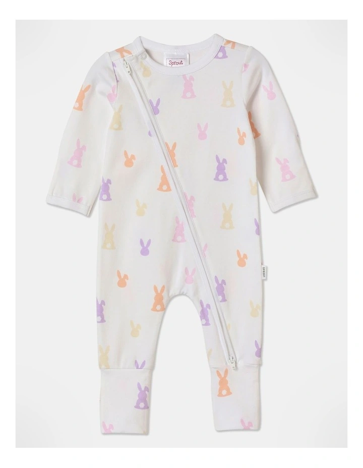 Essential Bunny Coverall in White