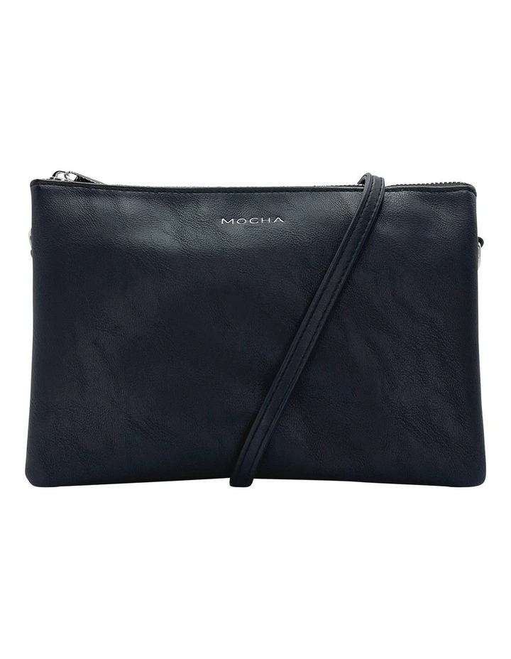 Triple Jessie Crossbody Bag Black/Silver