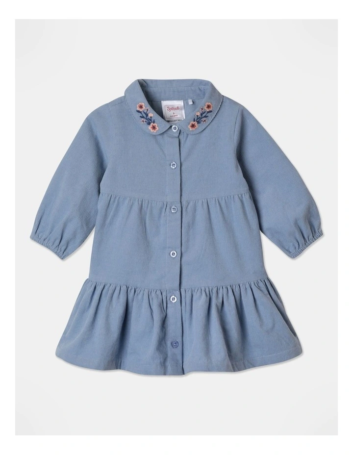 Cord Dress in Blue