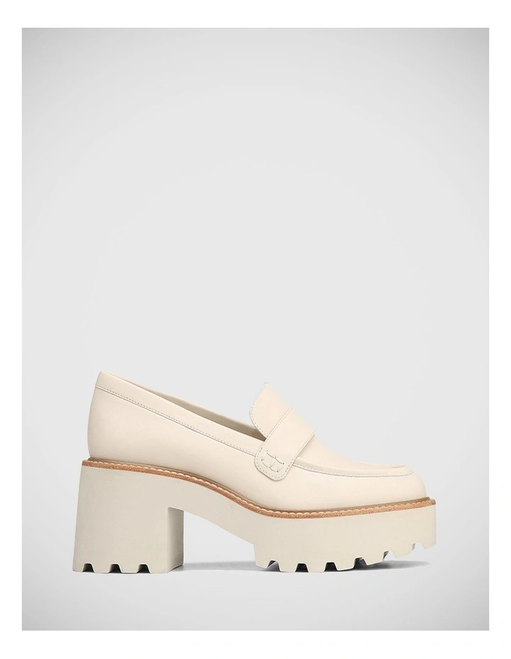Saturn Leather Loafer in Vintage Ivory