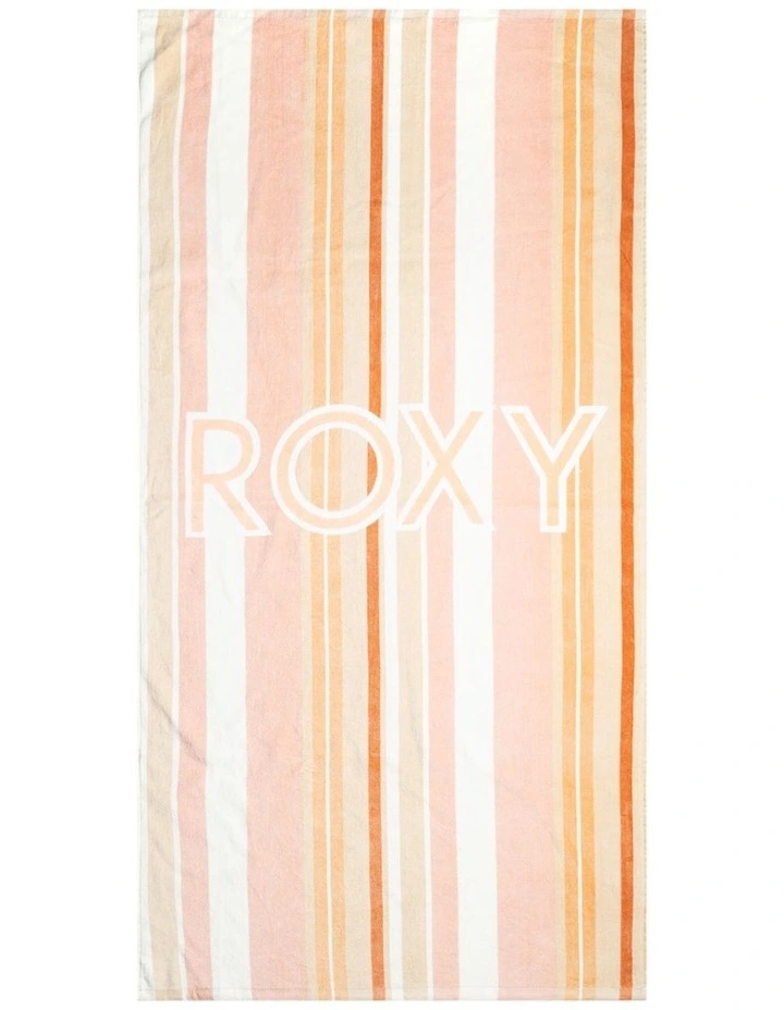 Fun And Adventure Beach Towel in Cork Monochromatic Stripe