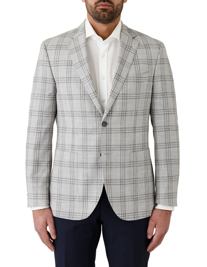 Danielle Tailored Fit Sports Jacket in Light Grey