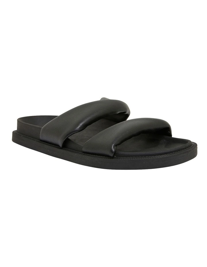 Ginny Black Smooth Sandals