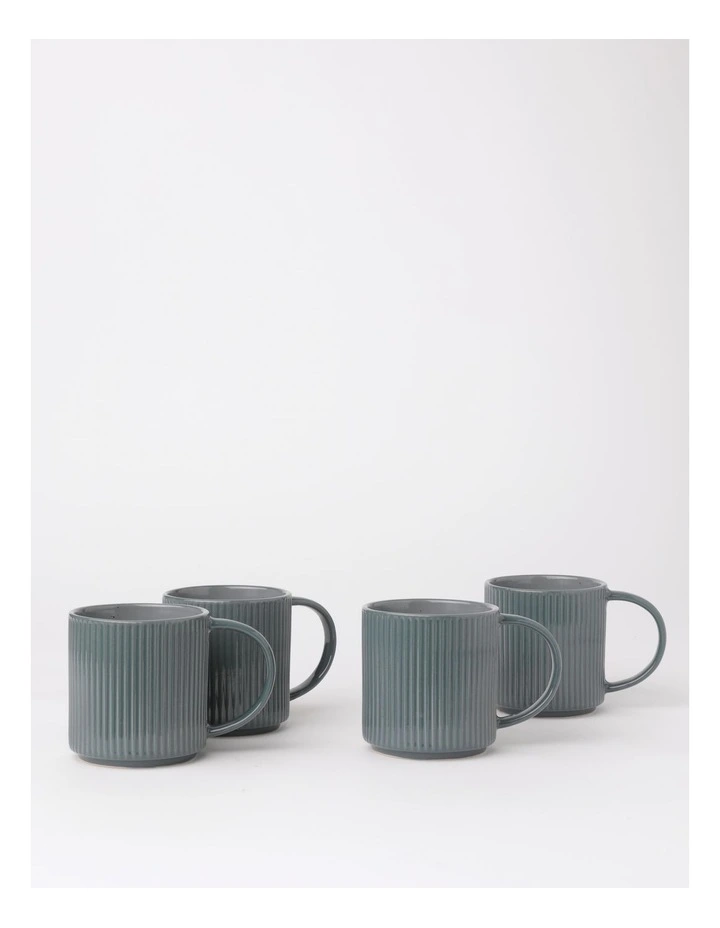 Dexter Mug Set of 4 in Blue