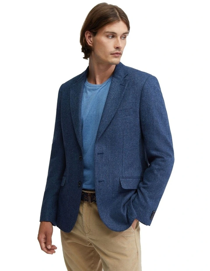 Milton Wool Rich Blazer in Blue