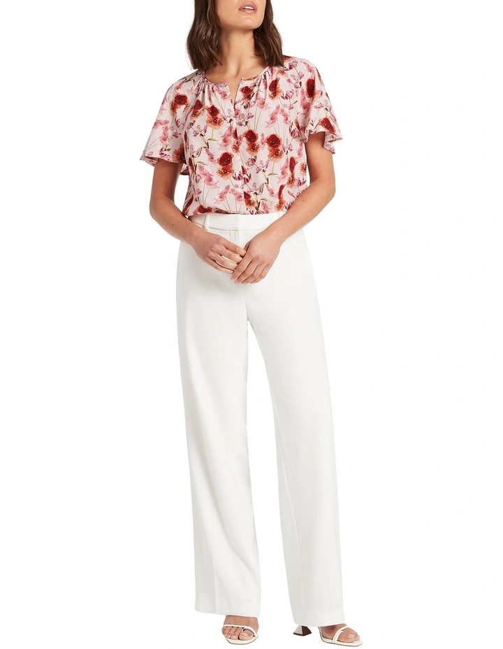 Jaye Silk Top in Pink Multi