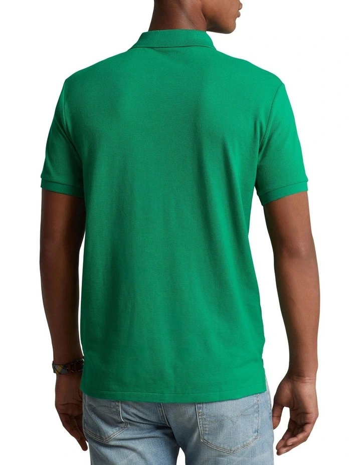 Classic Fit Mesh Polo Shirt in Green