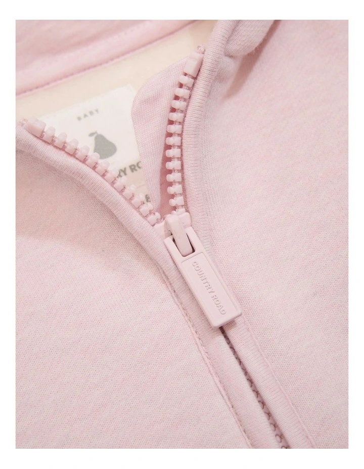 Soft Touch Sweat Top in Pink Marle