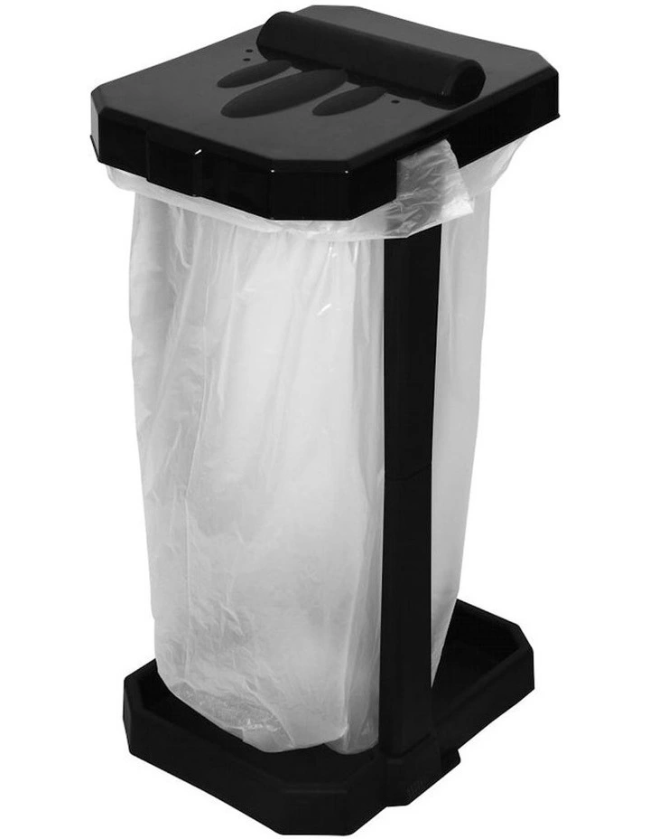Collapsible Caravan Rubbish Bin and Trash 7 Bags in Black