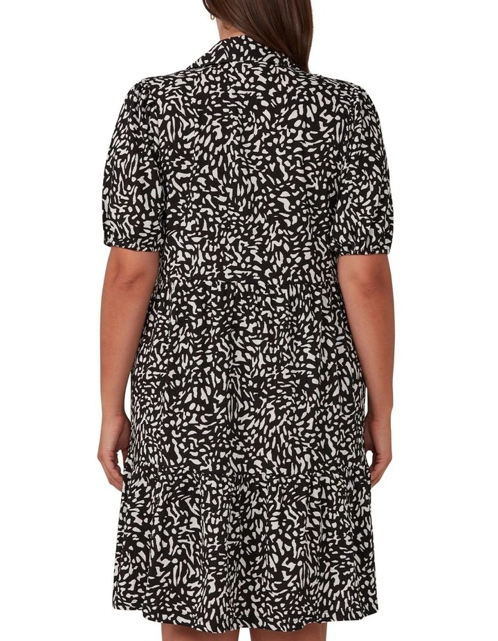 Abstract Spot Dress in Multi