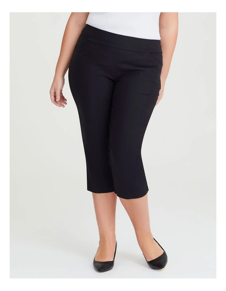 Editorial Crop Pant in Black