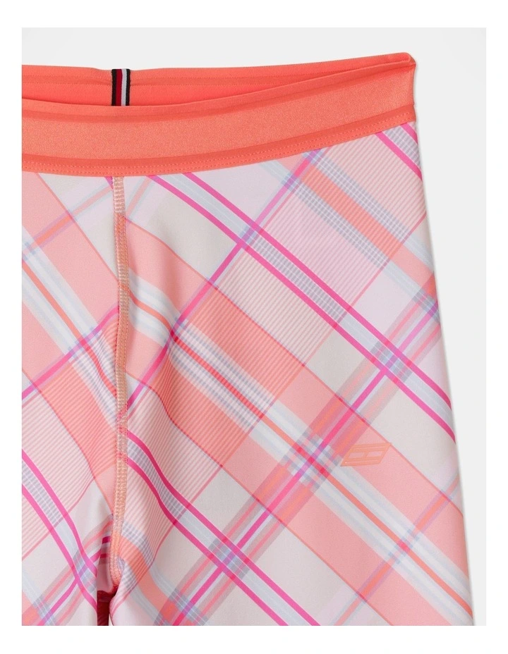 High Waist All-Over Print Tape Legging in Pink Multi
