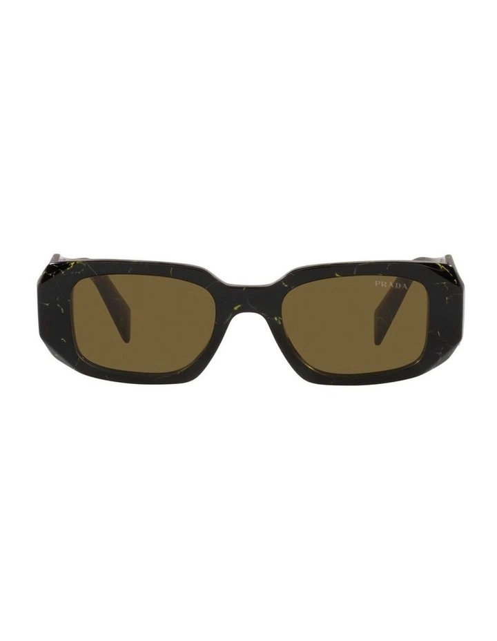0PR 17WS Sunglasses in Black/Yellow Marble