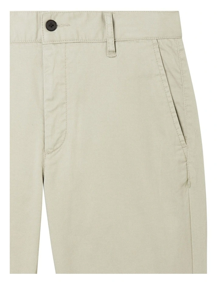Twill Casual Pant in Stone