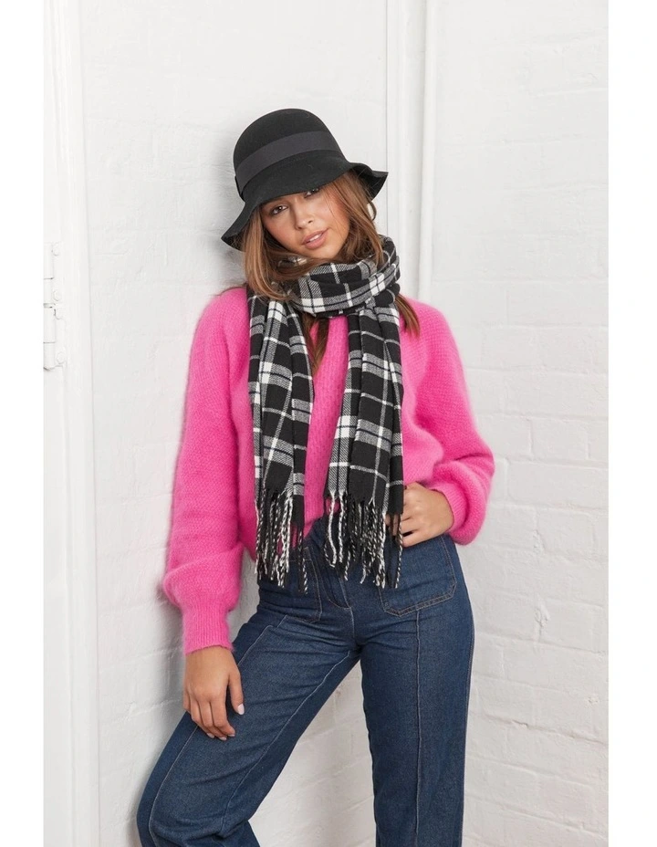 Miah Small Floppy Hat in Black