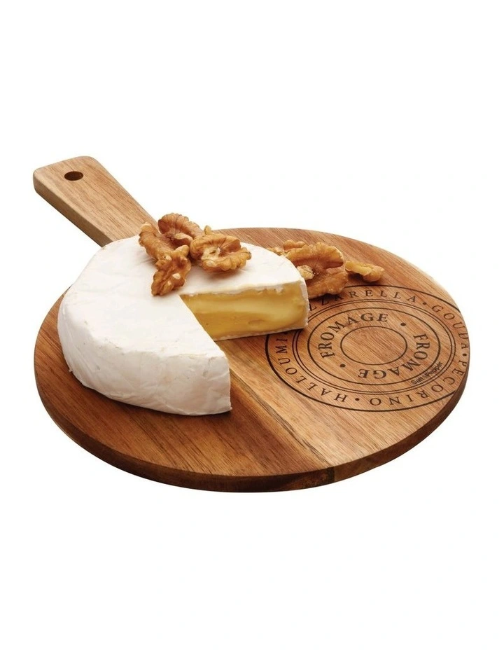 Fromage Mini Round Cheese Board 20x30cm in Brown