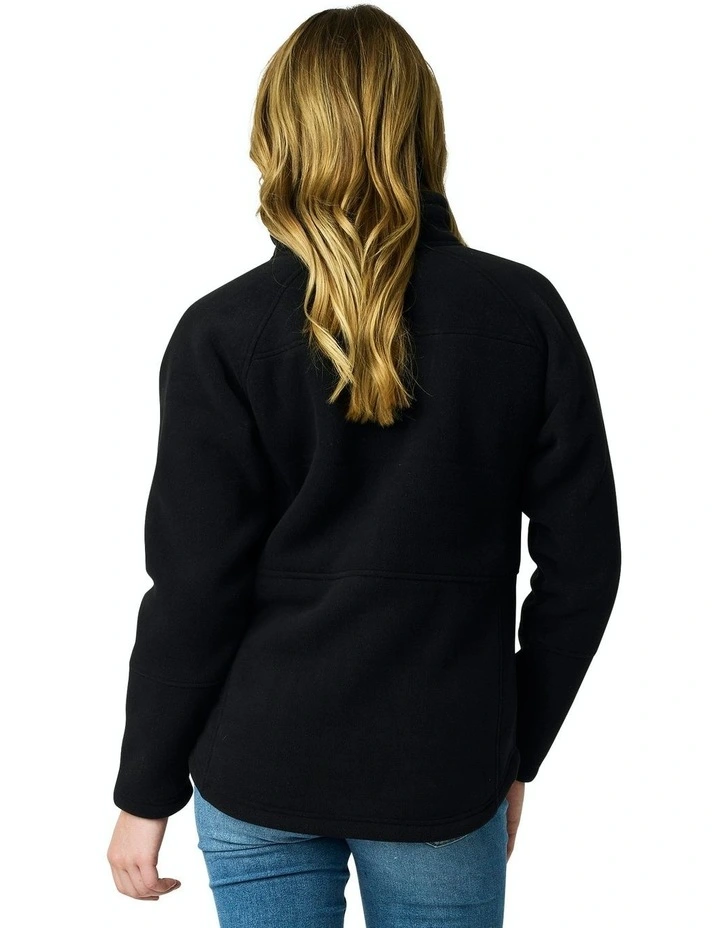 Cuthbert Fleece Jacket in Black