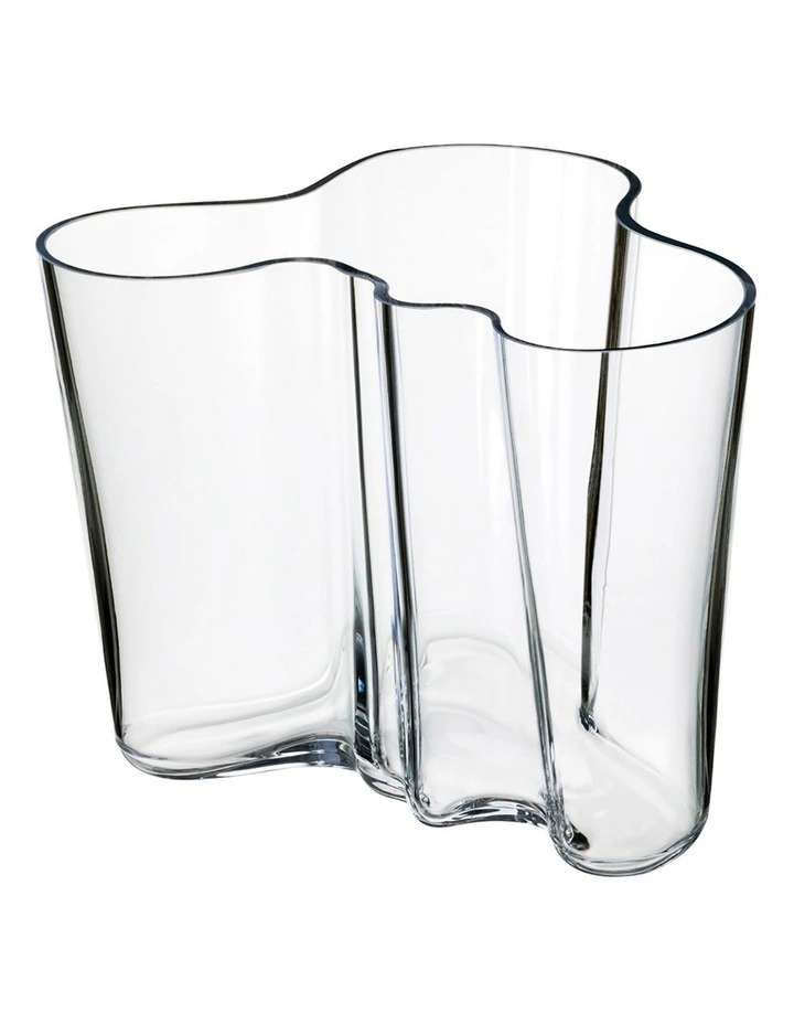 Alvar Aalto 16cm Glass Vase Clear