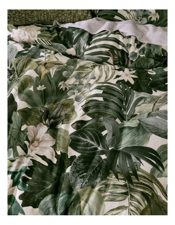 Greenhouse Quilt Cover Set in Green