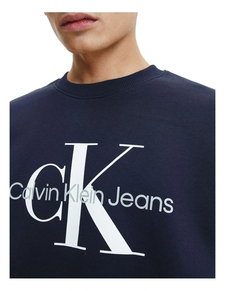Core Monogram Crewneck in Night Sky