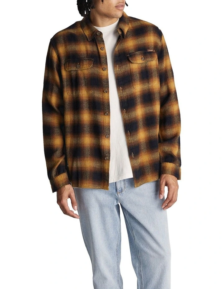 Parallels Shirt in Gold Check