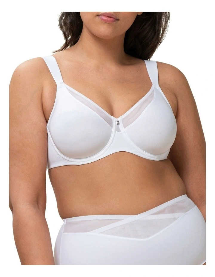 True Shape Sensation Minimiser Bra in White
