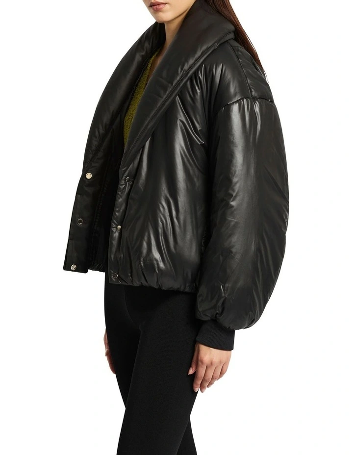 Small Talk Bomber jacket in Black