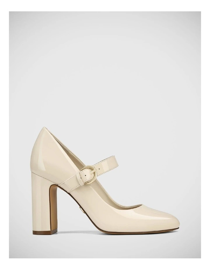 Princesa Patent Leather Mary Jane Pump in Ivory