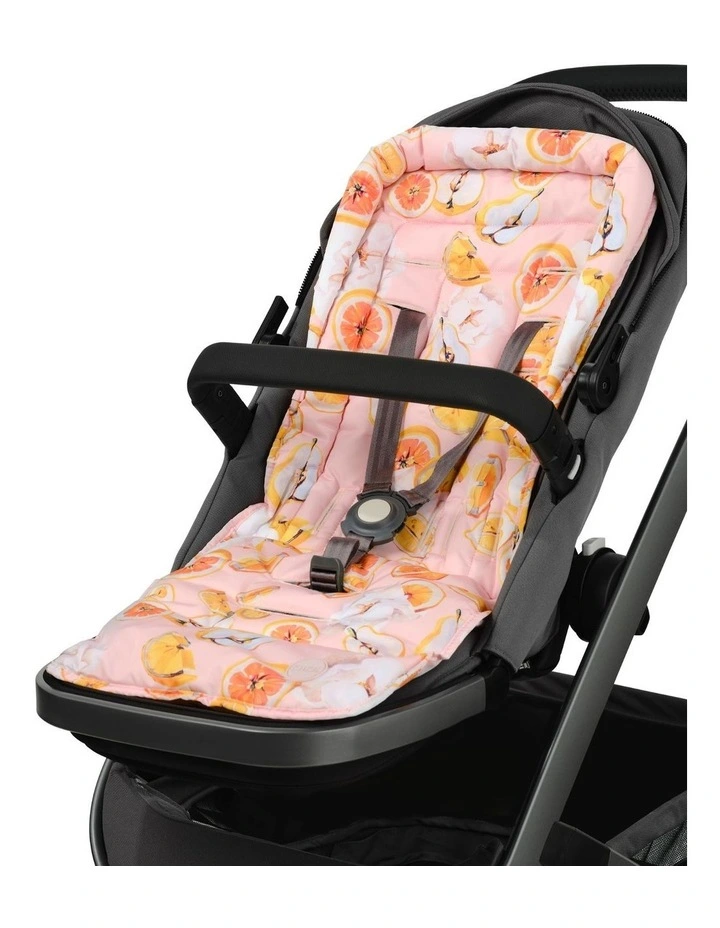 Reversible Pram Liner in Tutti Frutti
