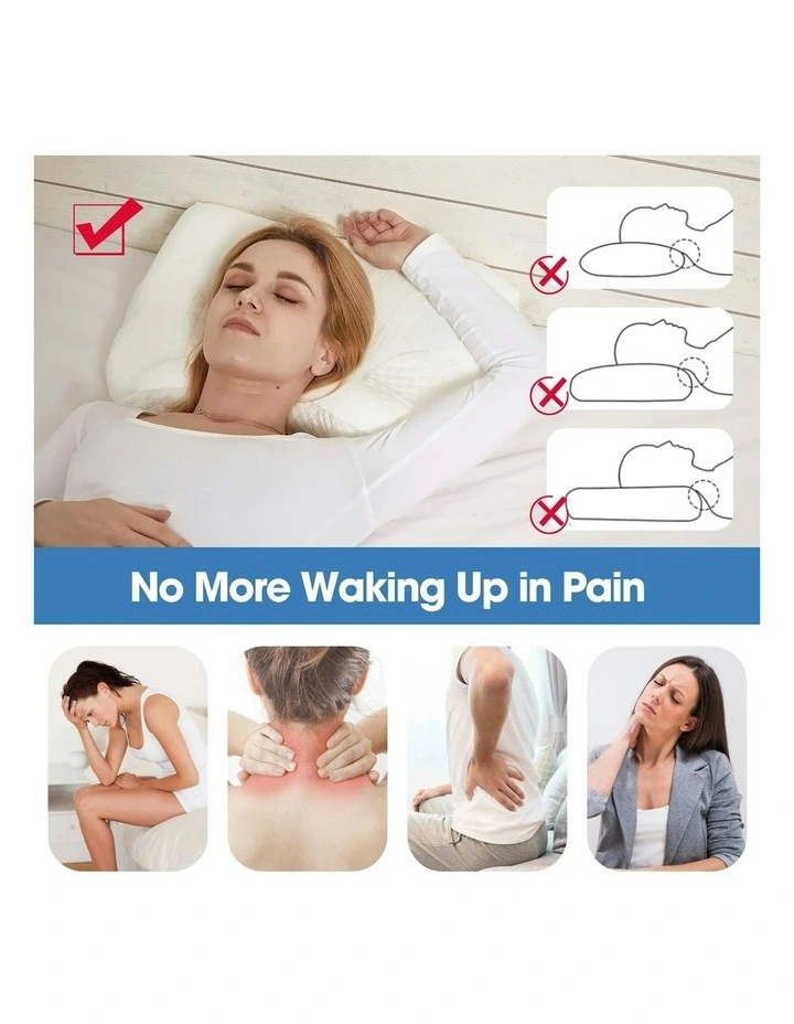 CPAP Contour Sleep Therapy Memory Foam Pillow in White