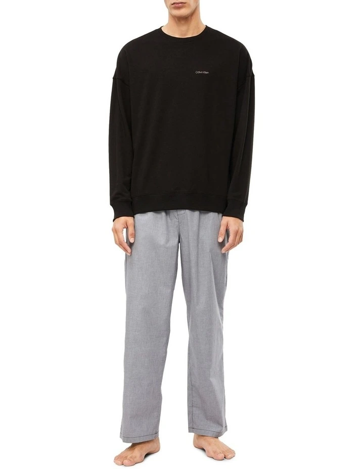 Modern Cotton Lounge Top in Black