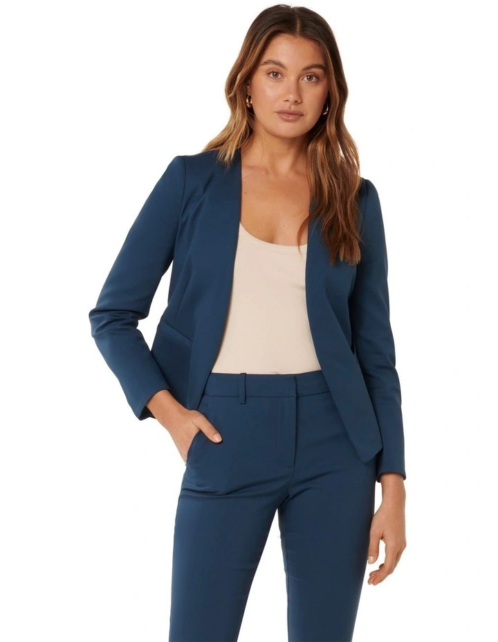 Alyssa Fitted Blazer in Blue