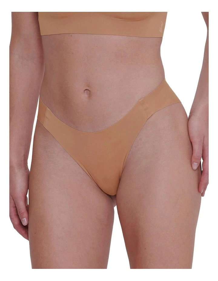 Zero Feel 2.0 High Leg Brief in Nostalgic Brown