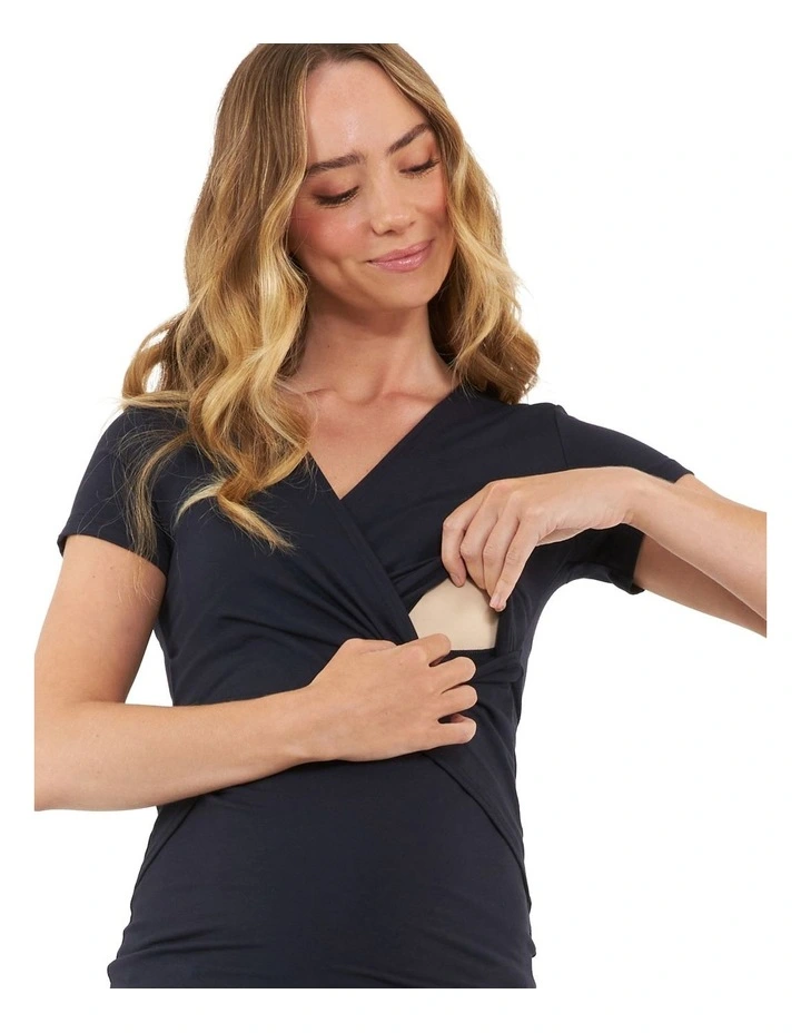 Embrace Nursing Tee in New Navy